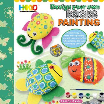 Stone Rock Painting Coloring Craft Kit for Kids  