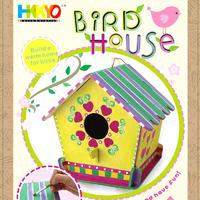 Paint and Color Your Own Wooden Birdhouse Crafts Kit